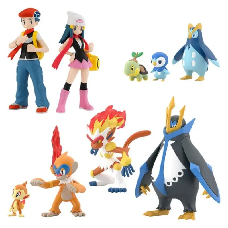 Bandai, edible play, Pokémon scale world figure model toy tabletop ornament, the third set in the Guandu area