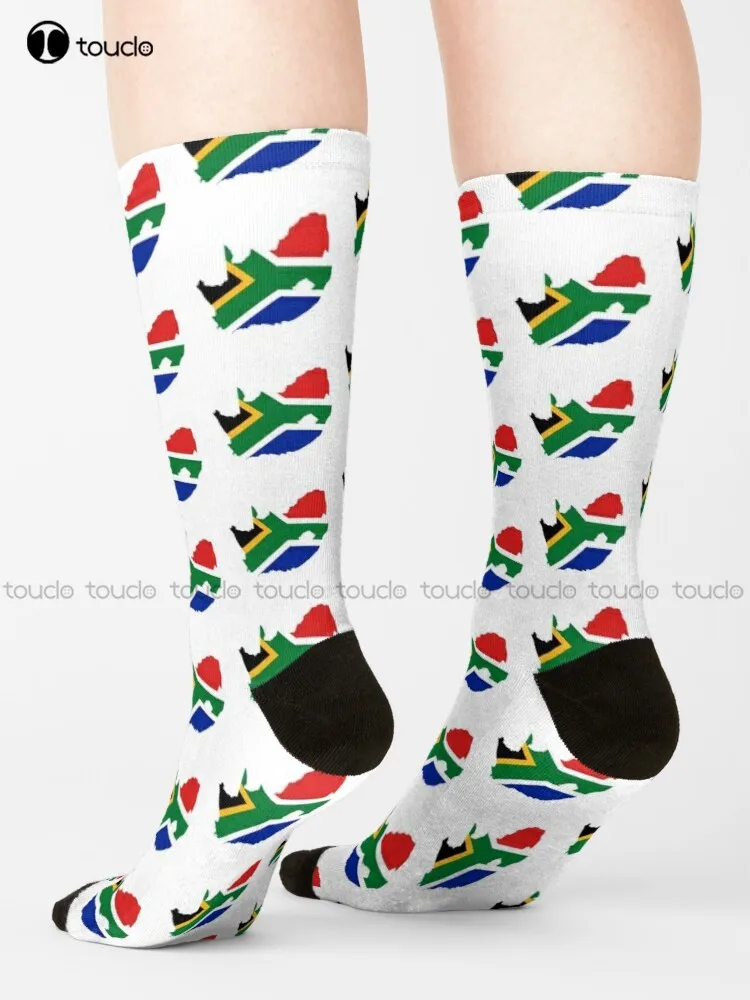 

Flag Of South Africa Socks Cotton Socks For Women Personalized Custom 360° Digital Print Gift Harajuku Street Skateboard Socks