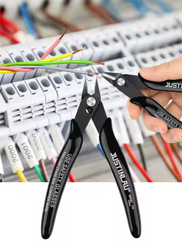 2Pcs Mini Nose Cutting Plier Electrical Wire Cable Cutter  Metal Side Snips Flush Pliers Convenient Durable Tool