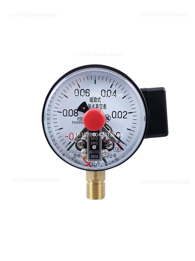 YXC-100-0.1-0MPa vacuum magnetic assisted electric contact pressure gauge mechanical vacuum pressure control gauge