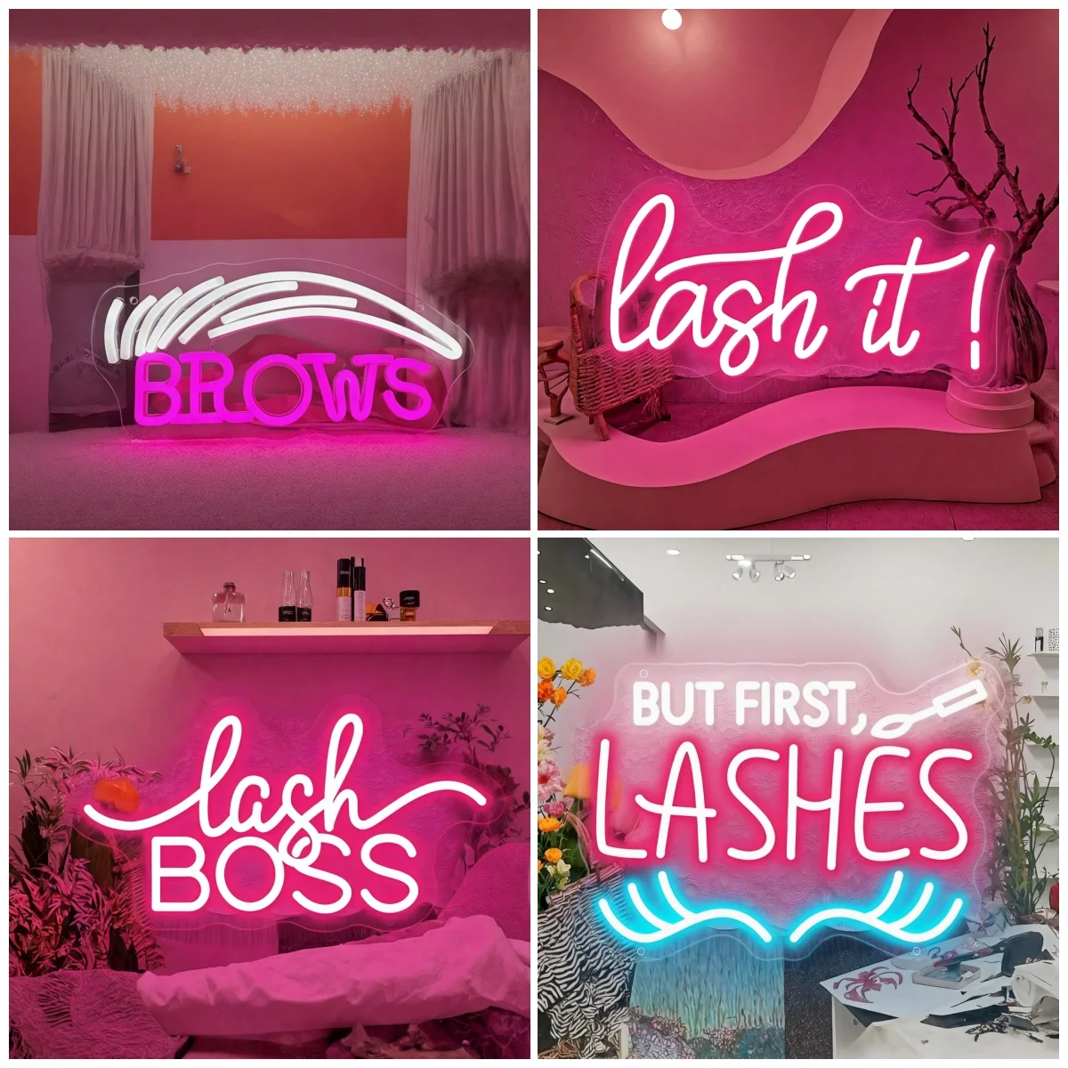 But First Brow's Neon Sign Led Wall Beauty Room Decor Neon Light USB Beauty Solon Lash Brow's Room Decoration LED Business Signs