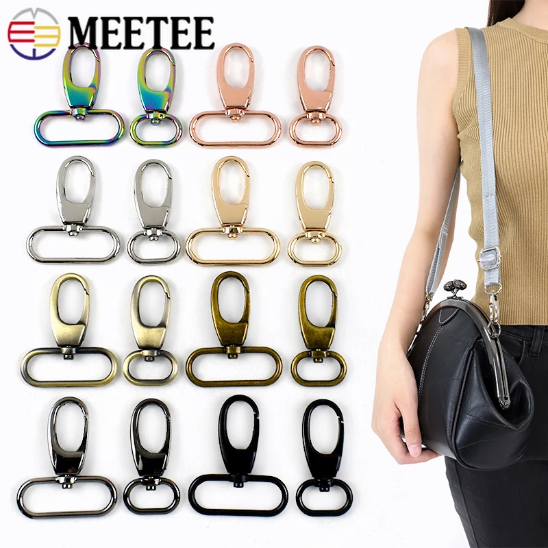 5/10/20Pcs 20-38mm Metal Buckles For Bag Strap Trigger Swivel Lobster Clasp Handbag Snap Clip Hooks DIY Hardware Accessories