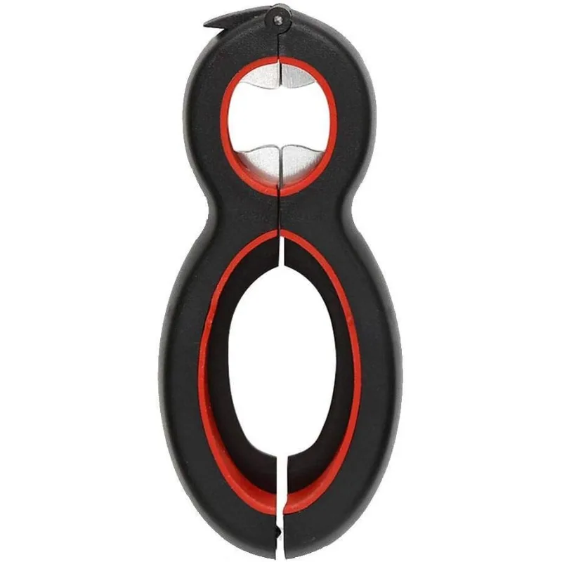 Jar Opener, Non-Slip, 6 in 1 Multi Tool Bottle Opener for Seniors Opening Jars, Pop-tab Cans, Twist Bottle Caps, Compact Size, A