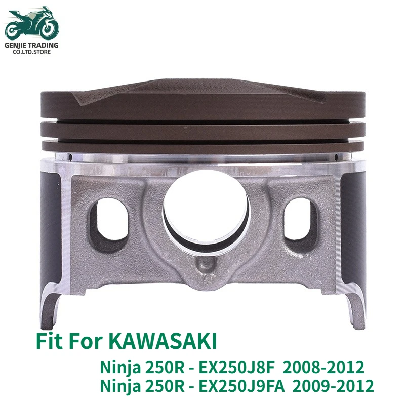 62mm Motorcycle Piston and Piston Ring Kit for Kawasaki Ninja250R EX250 08-12 NINJA300 EX300 2013-2017 NINJA 300 ABS Ninja 250 R
