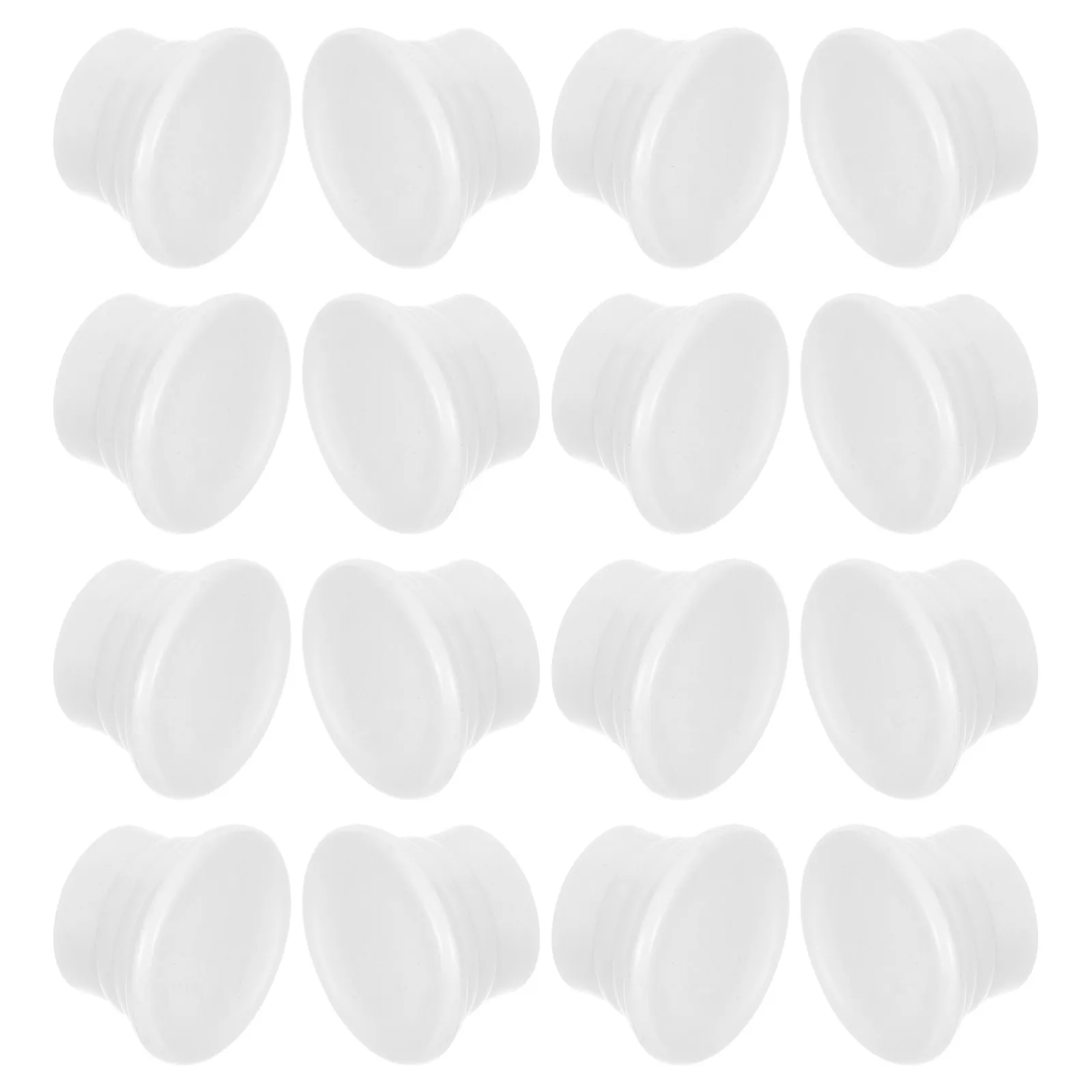 50Pcs Plastic Curtain Rod End Caps Decorative Finials Seamless Polished Look Protective Rod Ends Modern Classic Home Decor