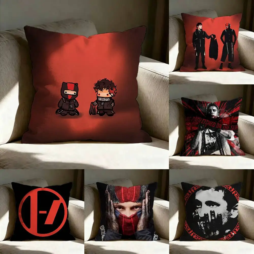 

T-Twenty One Pilots Band Pillow Cover Sofa Cushion Cover Home Room Decoration Children Gift