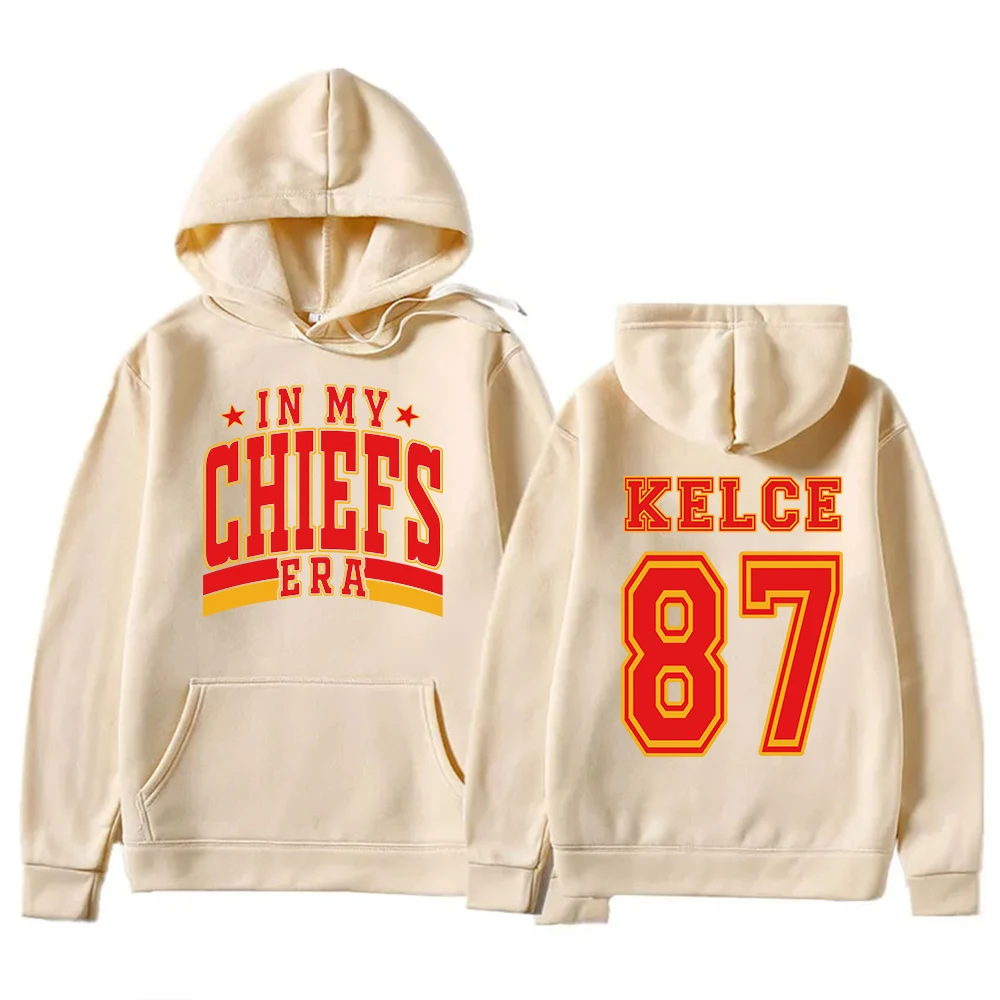 In My Chiefs Era Hoodie Taylor and Travis Hoodie Travis Kelce Football Hoodie Pullover Tops Streetwear Harajuku