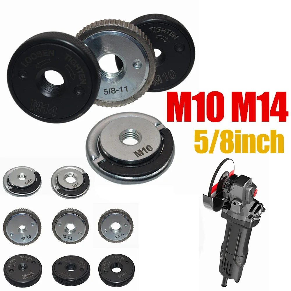 Quick Release Flange Nut M14 M10 Thread Angle Grinder Release Locking Nut Pressing Plate For Angle Grinder Clamping Flange