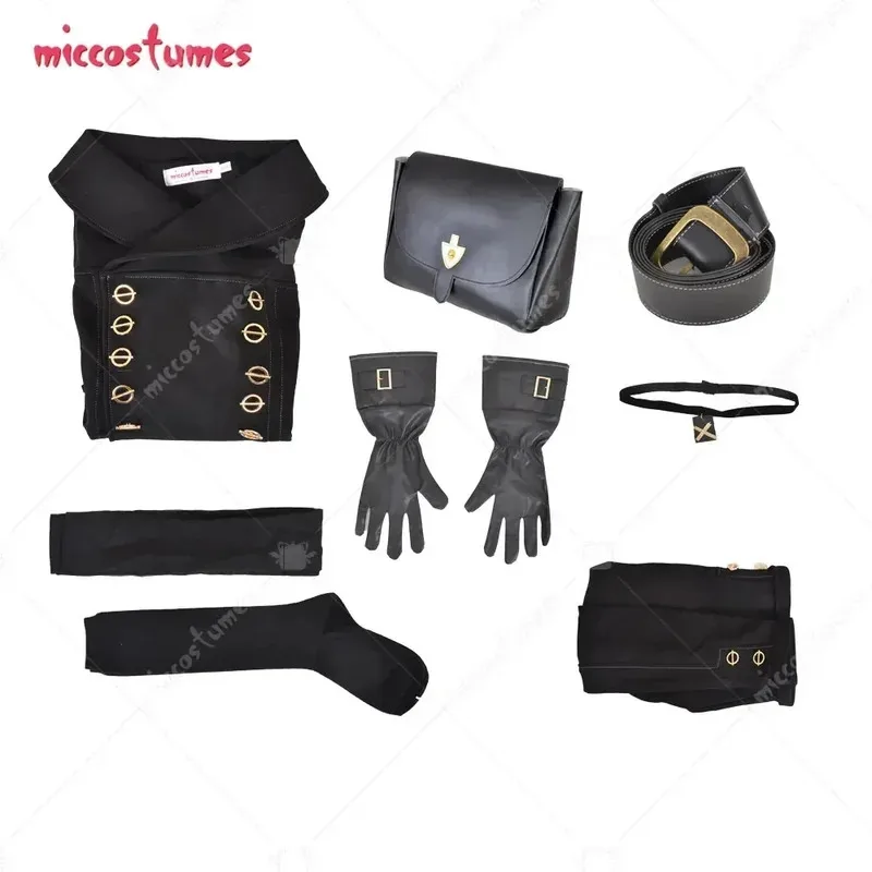CyMiccostumes Unisex No.9 Type S 9S Cosplay Costume with Bag Gloves Eyepatch for Men Halloween Cosplay Costume view 5