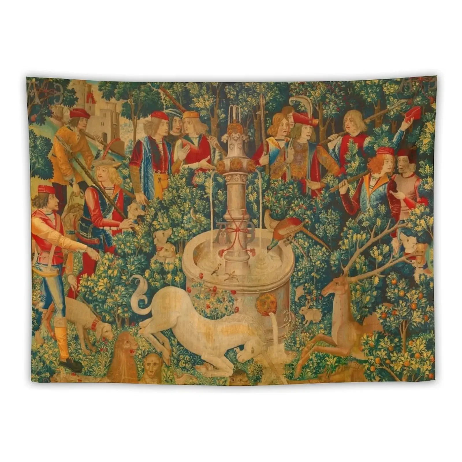 The hunt of the unicorn Tapestry Things To The Room Wall Decoration Tapestry