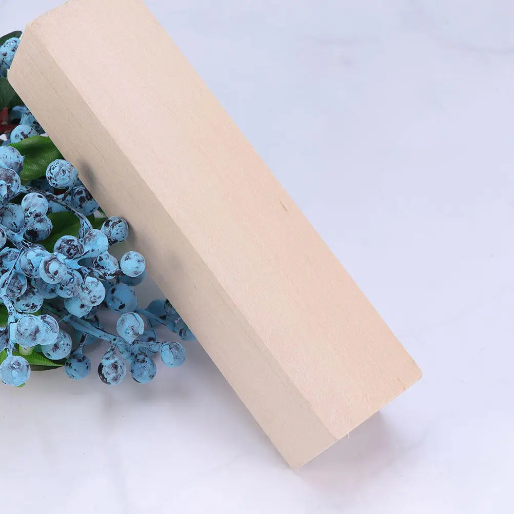 

10Pcs DIY Wooden Planks Unfinished Smooth Polished Wood Blocks for Handmade Crafts Graffiti Art Decorative Props Natural Style