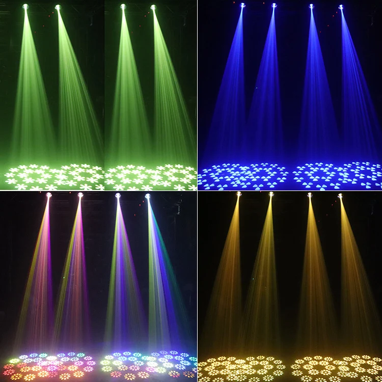 Profissional LED Stage Lighting Effect, feixe de luz com padrão, som Control para DJ Party, equipamentos de entretenimento, 150W