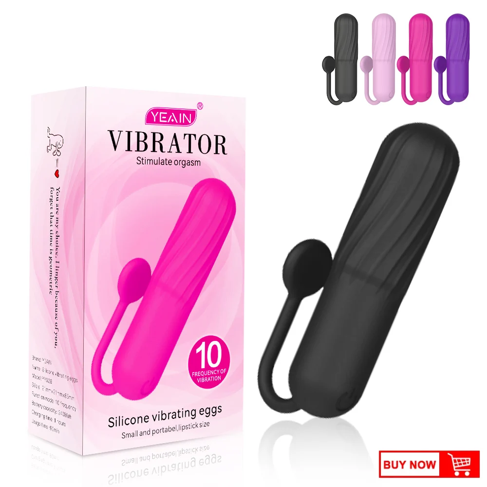 YEAIN  New Upgraded Bullet Vibrator  Rechargeable Bullet Silicone Vibrating Egg Sex Tpys  For Woman