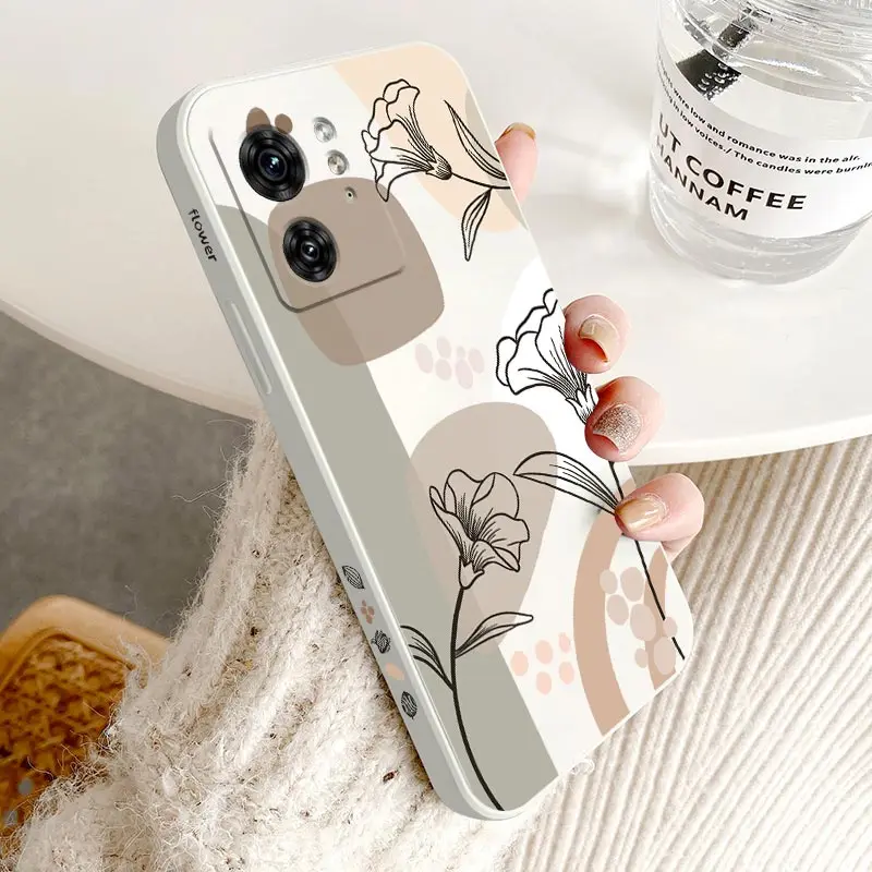 EDGE40 Elegant Art Plant Silicone Phone Case For Motorola Moto EDGE 40 EDGEPLUS 30 40Neo 20 E32S E13 E32 E7 E22 E22i E20 Cover