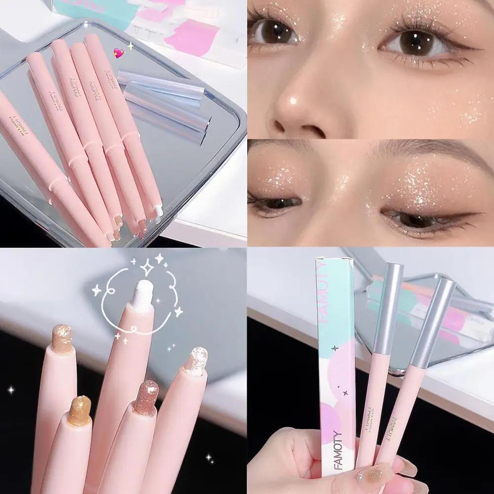 Pearl Lying Silkworm Pen Matte Highlight Fine Flash Eyeliner Waterproof Pearlescent Color Eyeliner Non-blotting Brightening H5W6