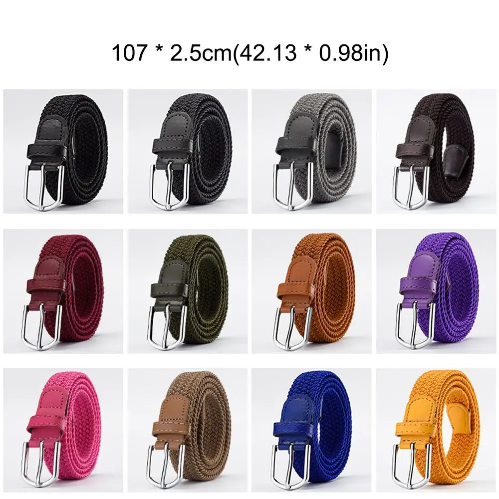 Paski damskie i męskie: elastyczne, płócienne, plecione, uniwersalne, bez dziurek, do spodni studenckich, w stylu casual.