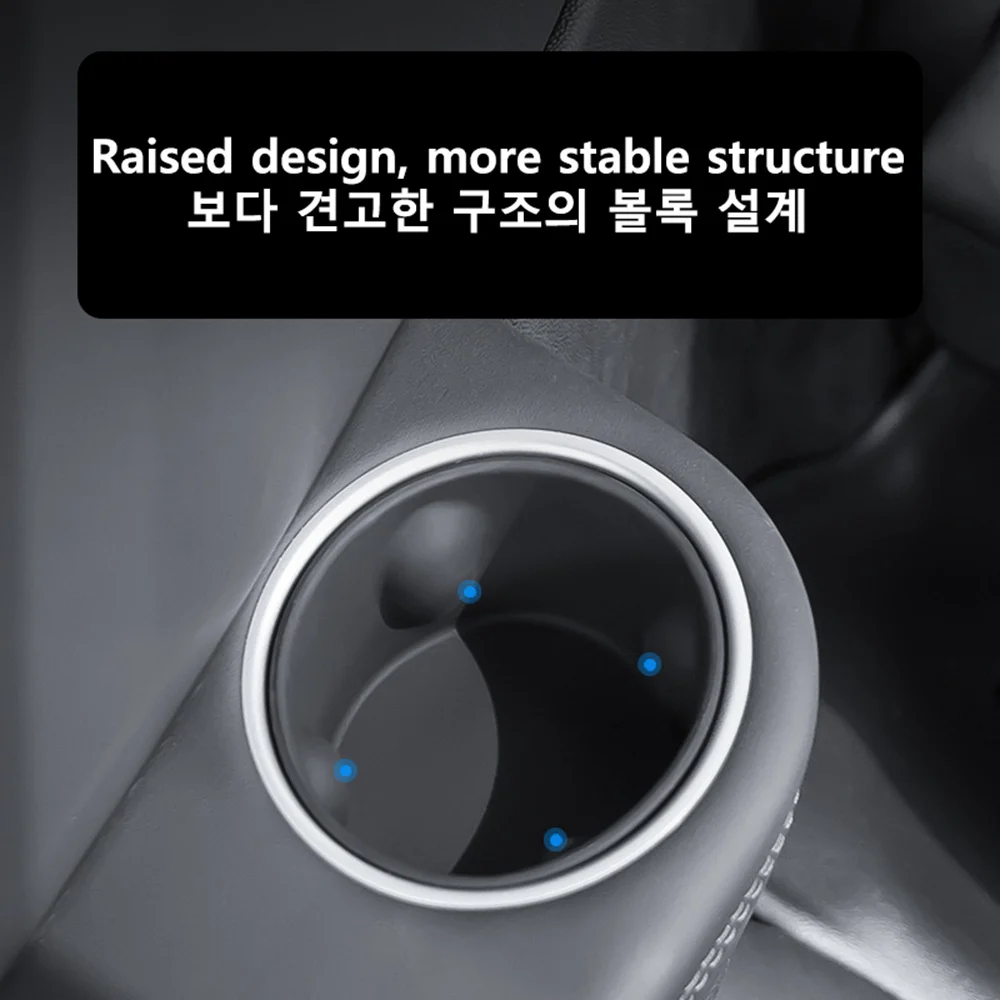 2er-Set Getränkehalter für die 3. Reihe, passend für Tesla Model Y L 6-Sitzer 2026, Silikon-Flaschenhalterung, kratzfestes Interieur-Styling – Detail 4
