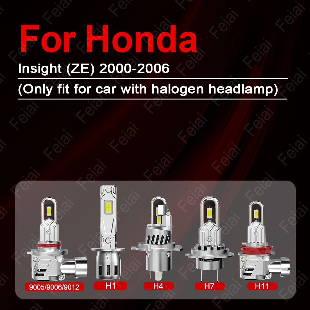 For Honda Insight Headlights LED Light Bulb Insight 2000 2001 2002 2003 2004 2005 2006 Tuning Accessories Car Headlight 2PCS