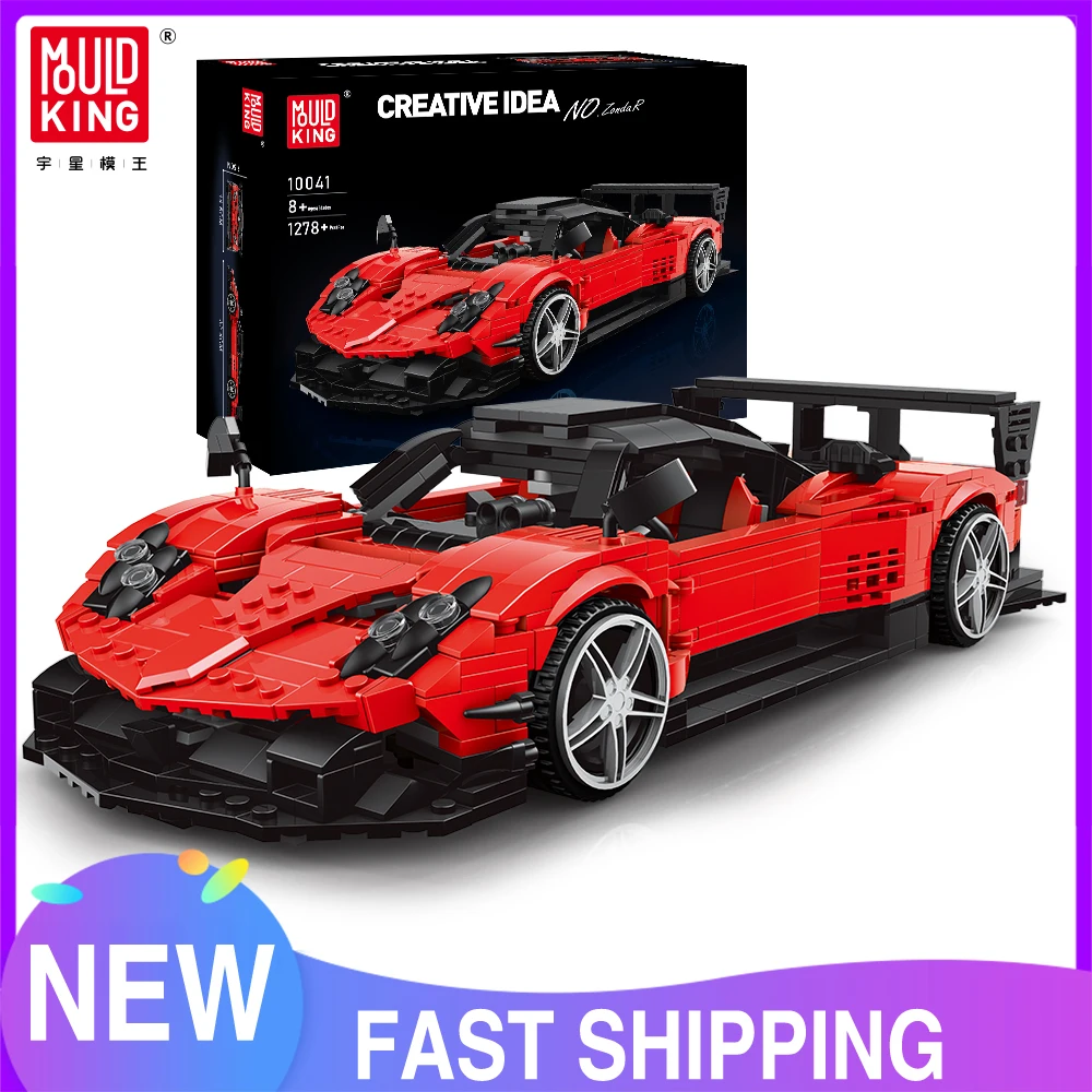 Mould King 10041 Technical Car Toys The MOC Zonda R Sport Racing Car Model Building Block Brick Assembly Kids Christmas Gifts