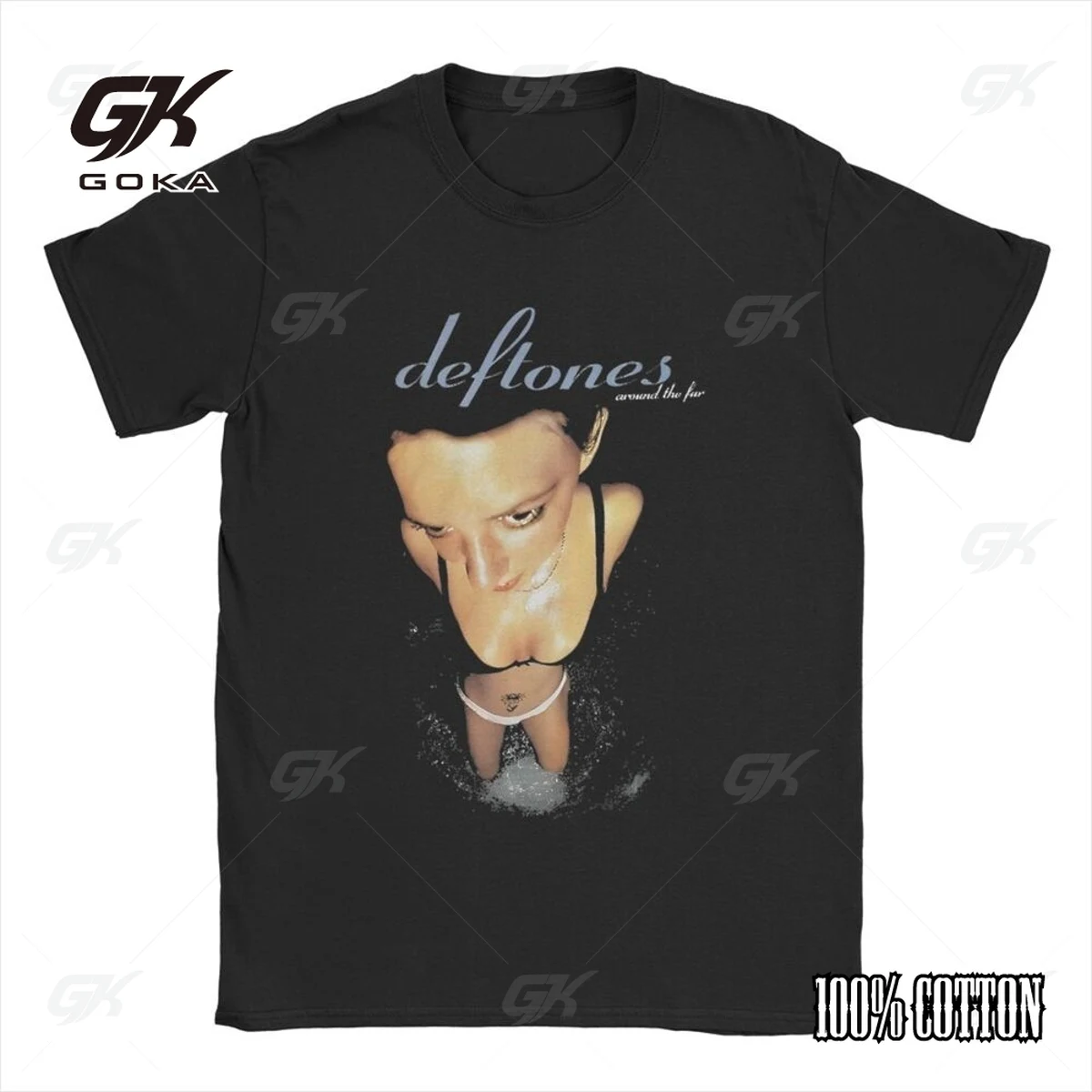 T-shirt Deftones en coton pour hommes et femmes, style hip-hop rock, à manches courtes, vêtements d'été, hauts