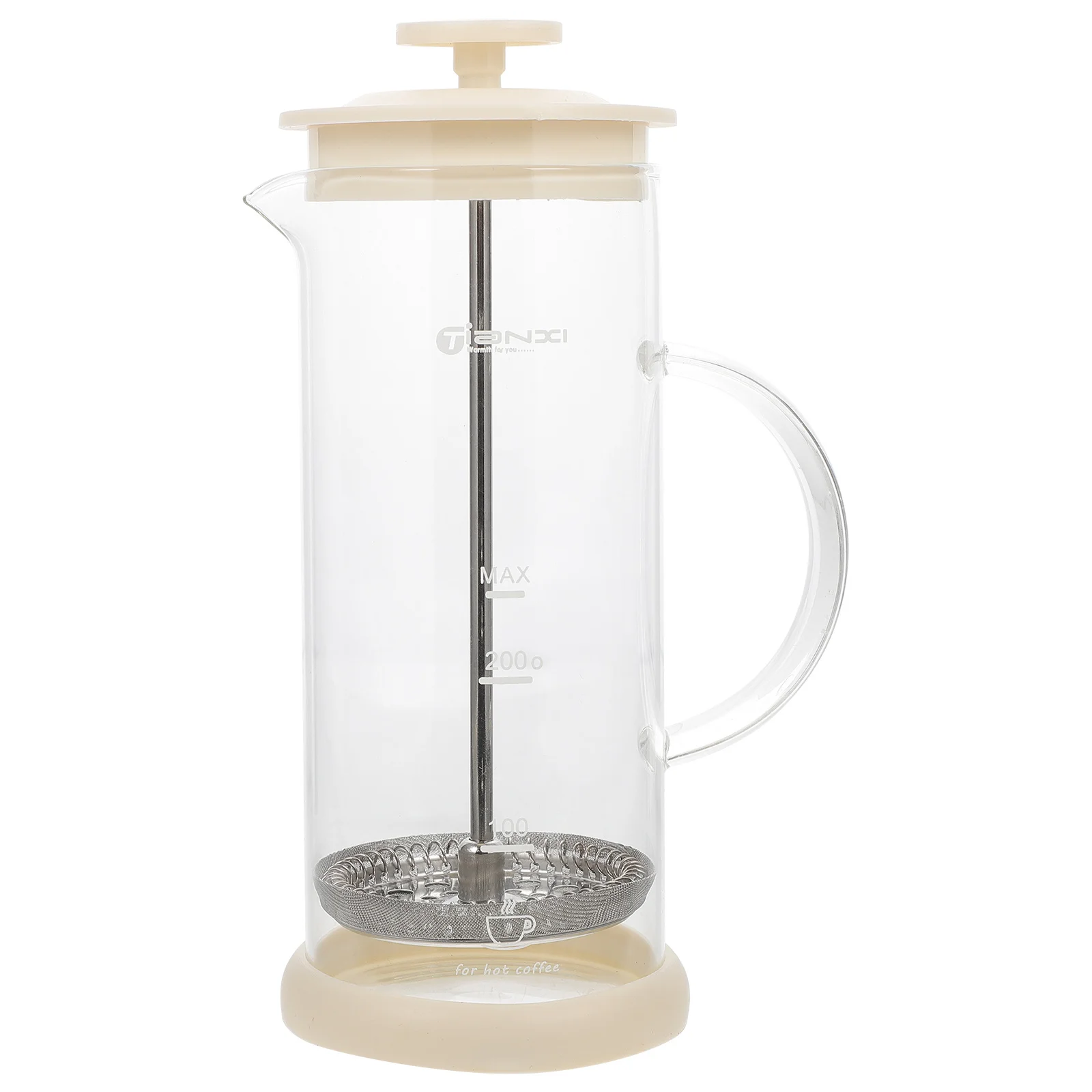 

Manual Milk Frother Glass Stainless Steel Handheld for Cappuccino Latte Mocha Milk Foaming Tool Easy Clean