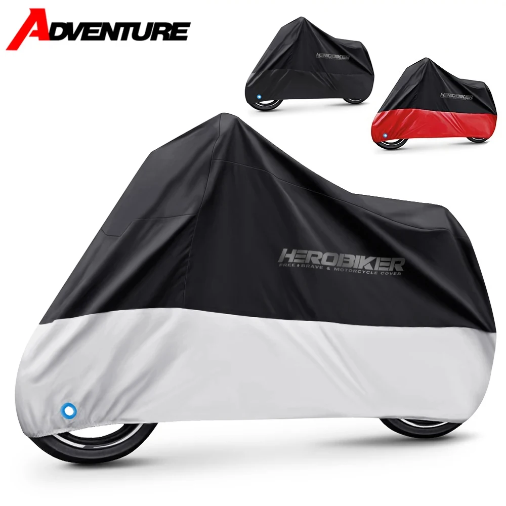 

Новый чехол для мотоцикла, всепогодный уличный чехол для мотоцикла, водонепроницаемый, пыленепроницаемый, устойчивый к ультрафиолетовому излучению чехол для мотоцикла