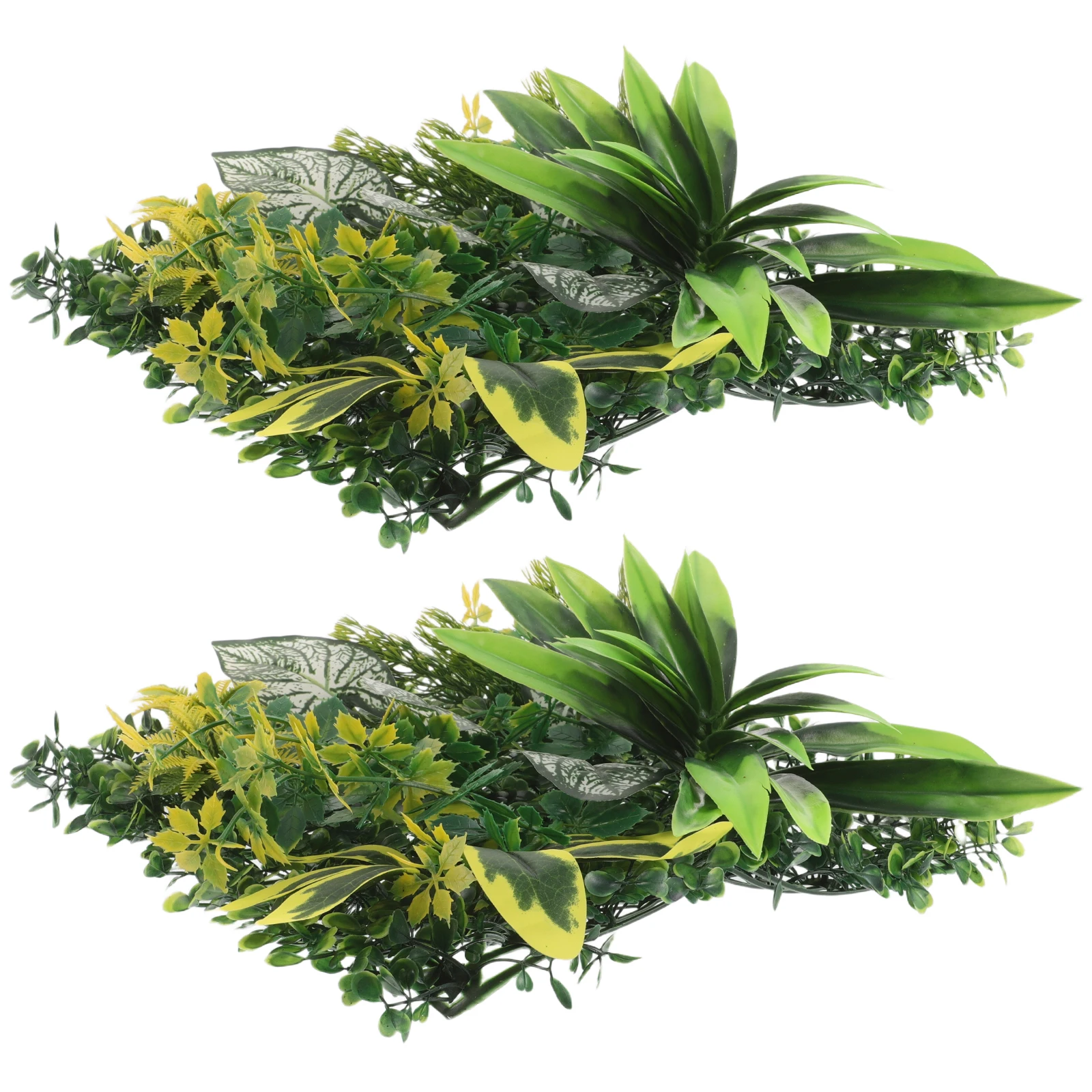 

2Pcs 30x30cm Artificial Grass Wall Lightweight Easy Install for Garden Patio Balcony Backdrop Decoration