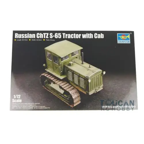 

Trumpeter 07111 1/72 Russian ChTZ S-65 Tractor with Cab Assembly Static Model Kit DIY TH05611-SMT2