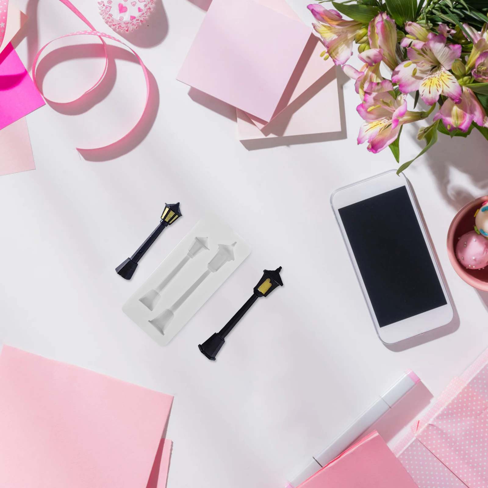 

Silicone Mold Lamp Street Lamp Silicone Mold Post Street Light naments Epoxy Resin Crafts Jewelry Accessories Parts