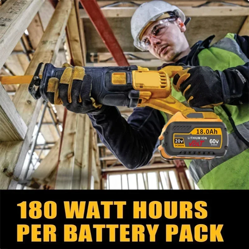 For Dewalt FLEXVOLT 20V/60V MAX Battery 18Ah DCB609 Lithium-ion DCB606 DCB612 DCB609 DCB205 DCB200 DCB182 Batería for Dewalt 20V