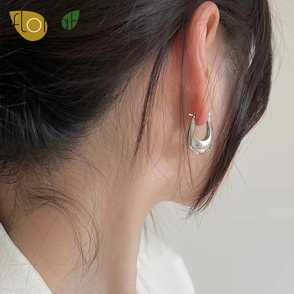 

925 Sterling Silver Ear Needle Fashion Light Luxury Hoop Earrings Vintage Gold and Silver Exquisite Earrings for Women Jewelry