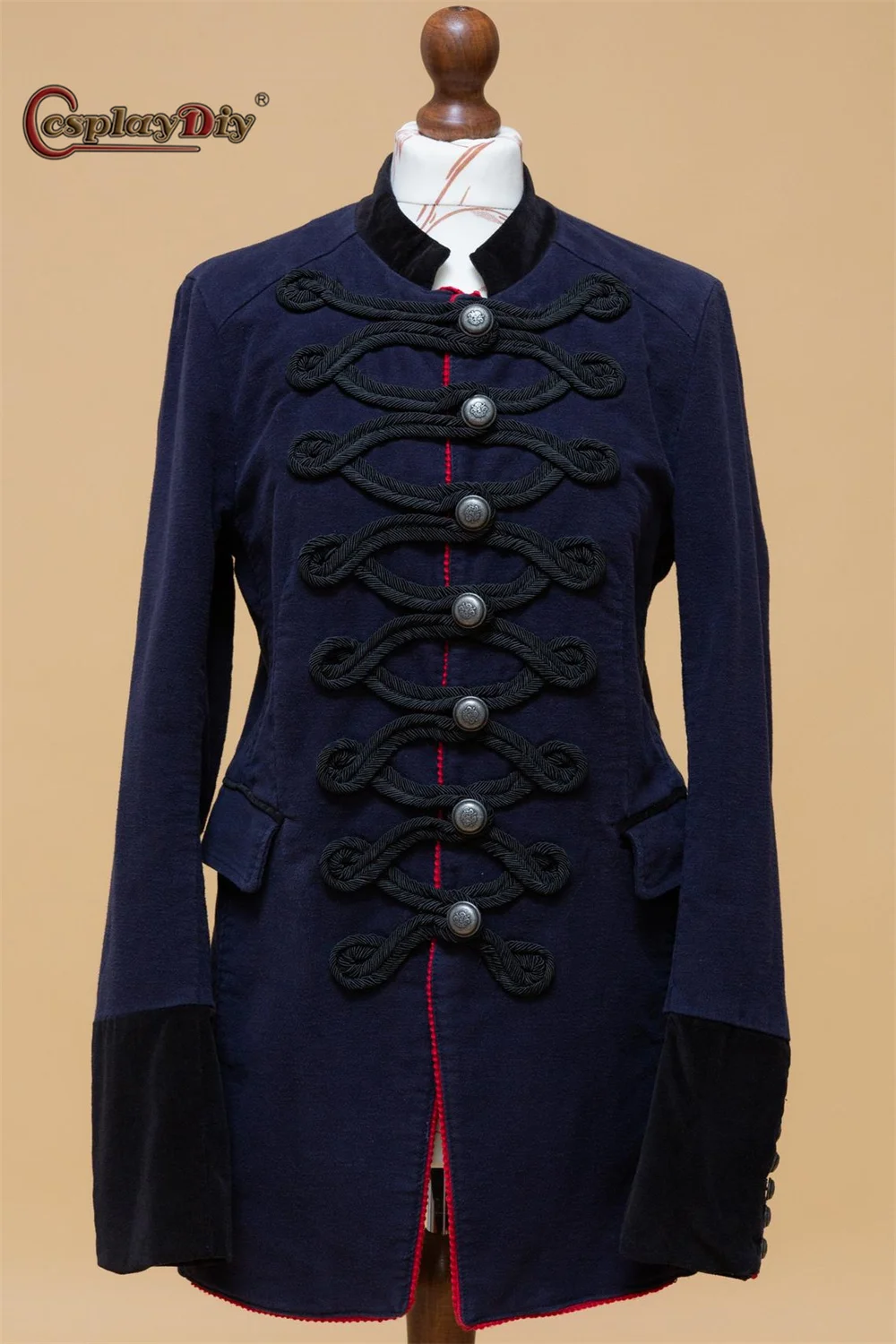 Victorian Elegant Gothic Jimi Hendrix Military Jacket Men's Ball Suit Medieval Regency Coat