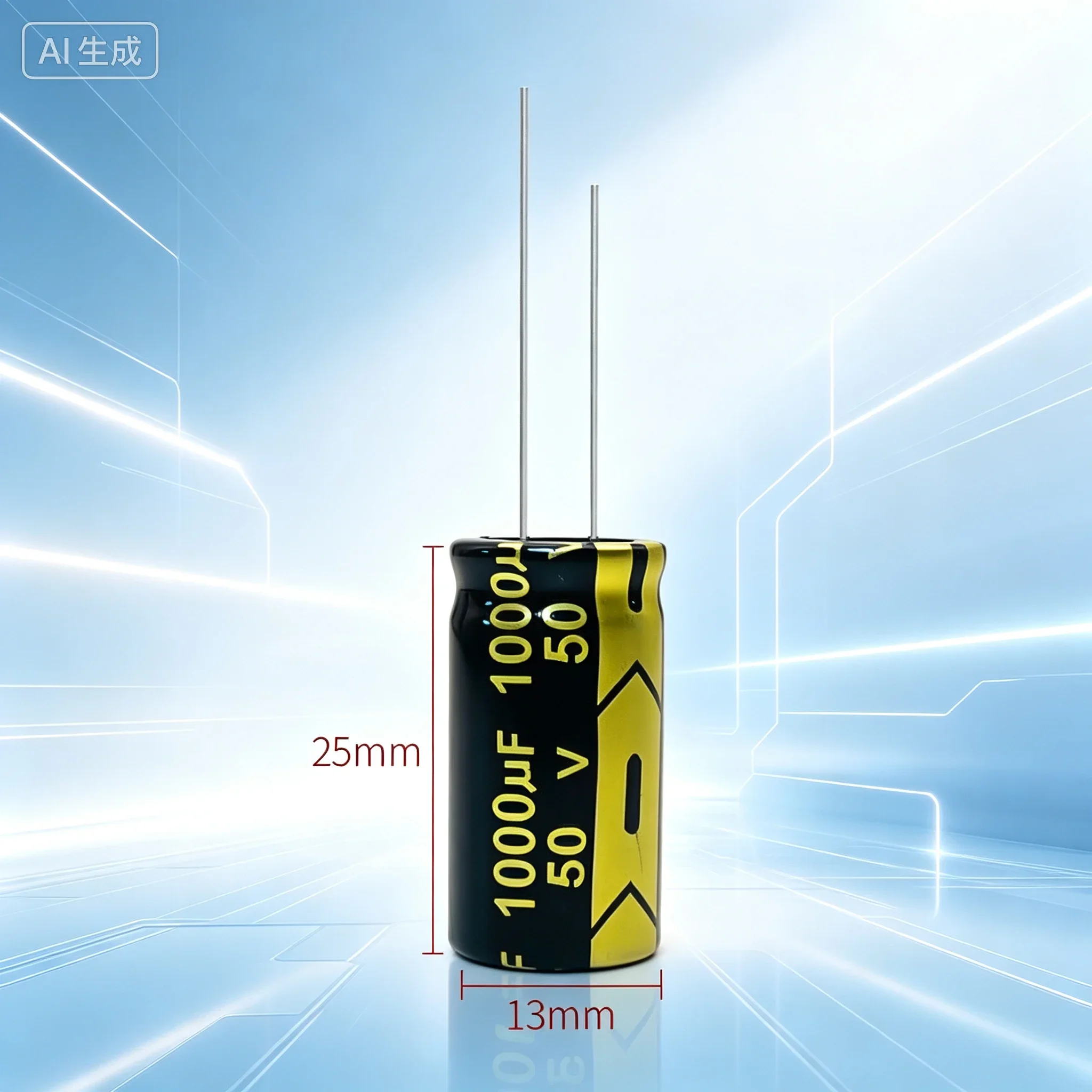 Superior 1000UF 50V Radial Electrolytic Capacitor for Circuit,Size13X25mm 100pcs