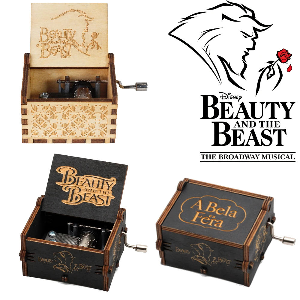 ديزني ليلو وستيتش فروزن صندوق تشغيل الموسيقى الخشبي خمر صندوق موسيقي مكرنك يدويا الأطفال يعرض هدايا عيد الميلاد عيد الميلاد #4