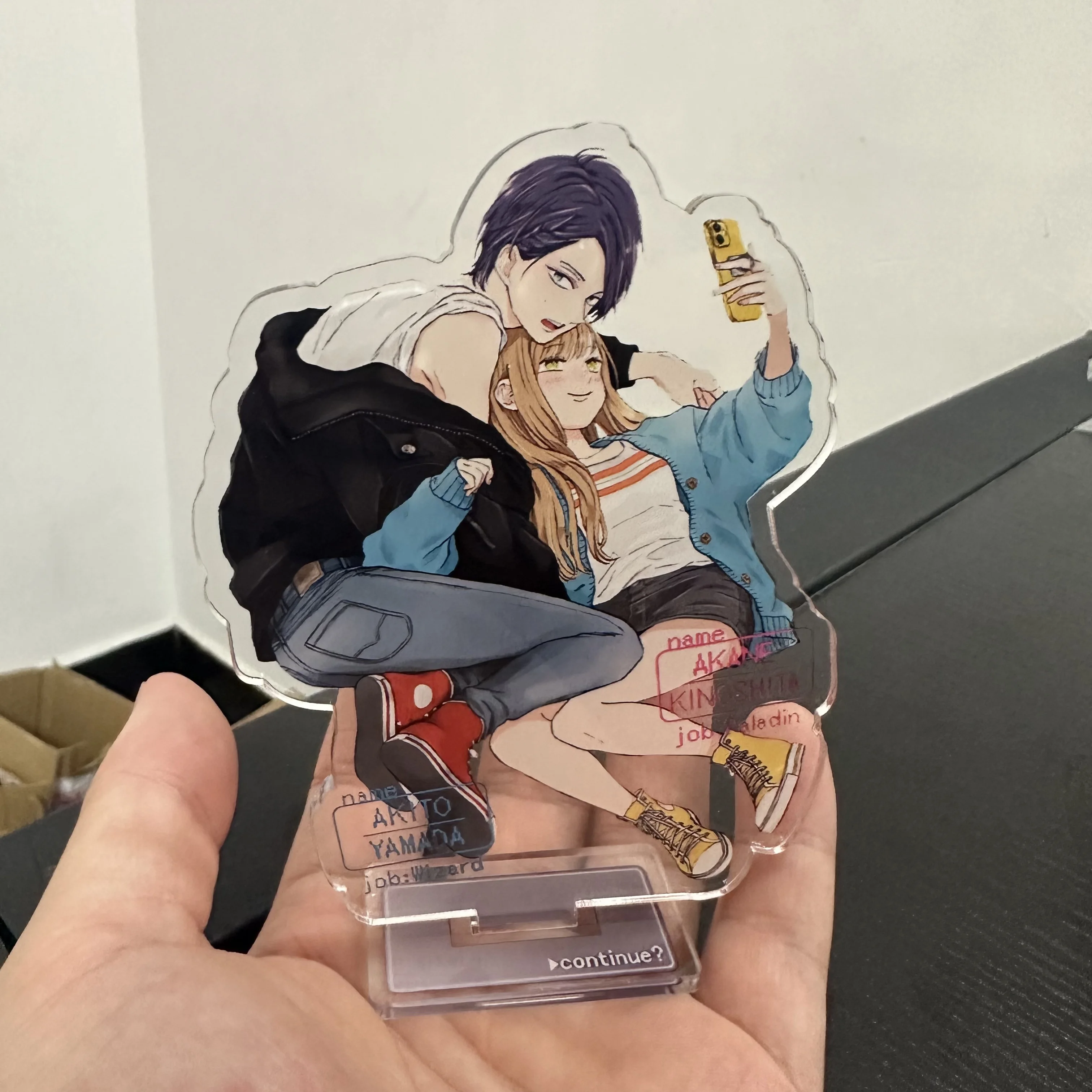 Japan Anime My Love Story with Yamada-kun at Lv999 Figures Cosplay Acrylic Stand Model Plate Desk Decor Standing Sign Toys