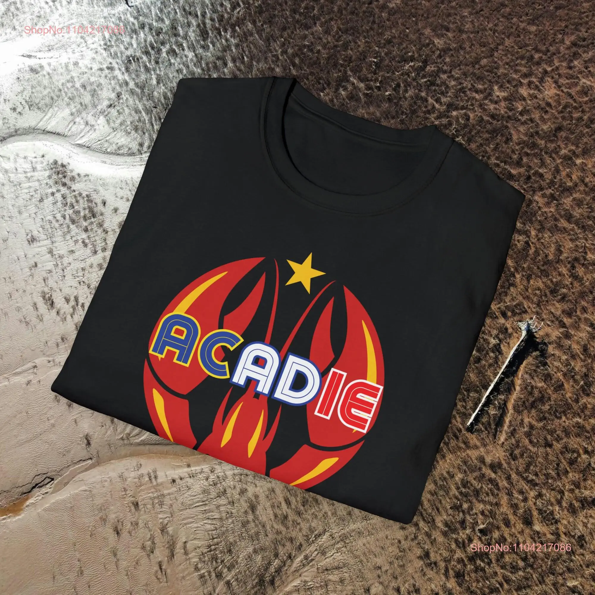 Acadie T Shirt Acadian acadien lobster homard long or short sleeves