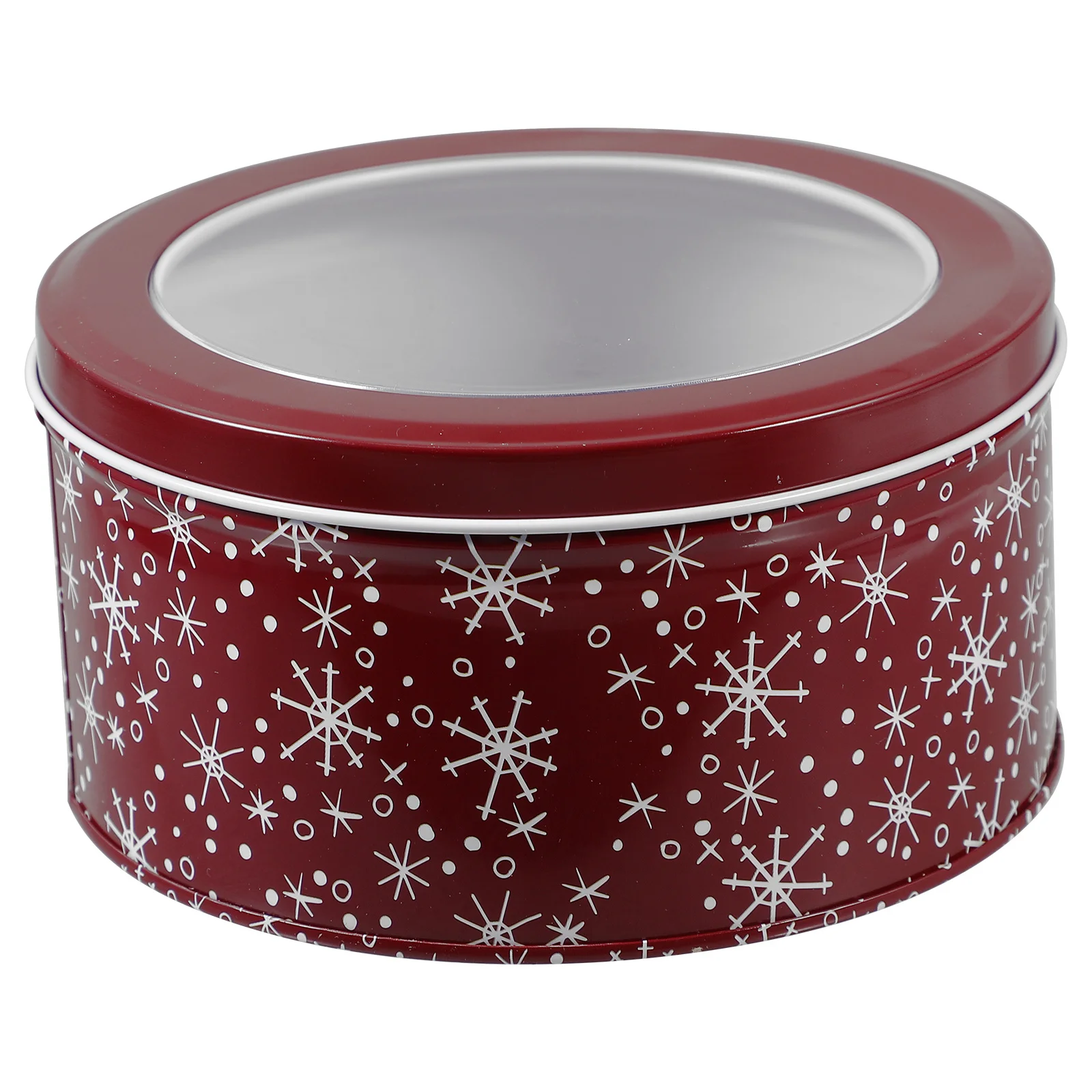 

Christmas Candy Box Cute Festive Print Ideal for Gift Giving Portable Snack Storage Reusable Tin Container Xmas Party Favors