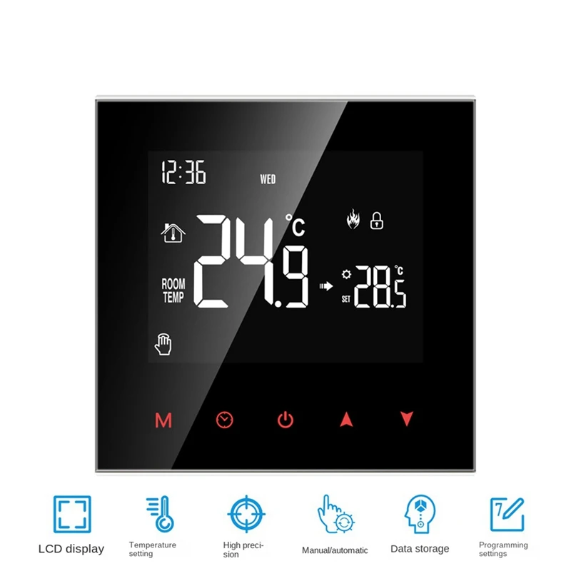 واي فاي الذكية ترموستات شاشة تعمل باللمس LCD ترموستات NWT100-16A التدفئة الكهربائية ترموستات ذكي