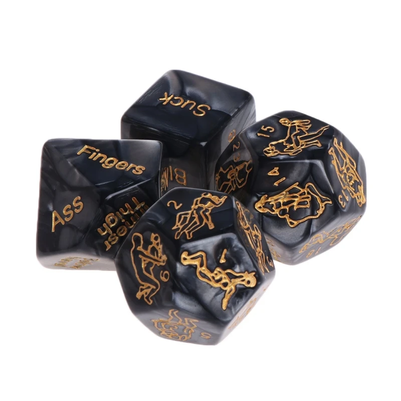 Fun Acrylic Dice Love Dice Sex Dice Love Game Toy Erotic Dices Love Dices BDSM Dice Sexy Posture Sex Toys For Couples Adult Game