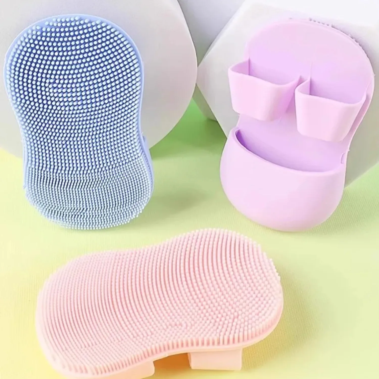 1/10/20Pcs Silicone Facial Cleansing Brush, Weekly Replacement Hygienic Face Scrubber, Soft Blackhead Remover Exfoliator