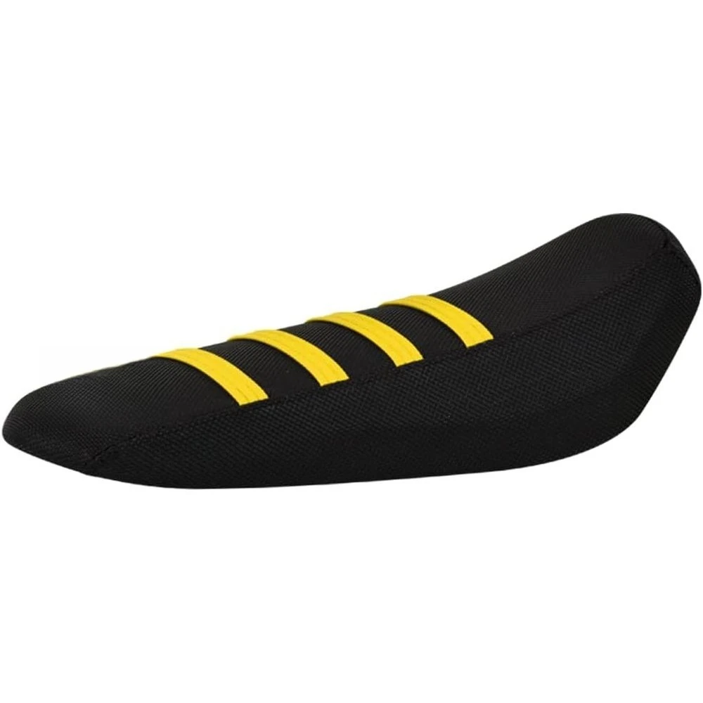 

All-Black Seat Cover with Yellow Ribs for Light MX & X Electric Bikes #349