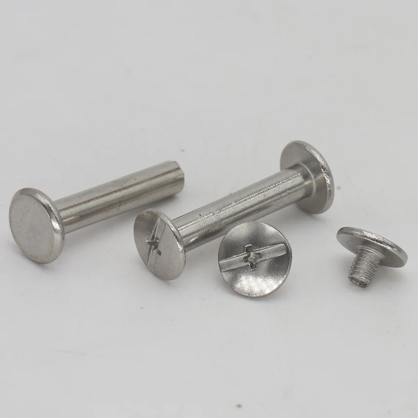 M5 M5*60/65/70/75/80/85/90/95/100 304 Stainless Steel Photo Album Nail Snap Rivet Book Butt Binding Assembly Bolt Chicago Screw