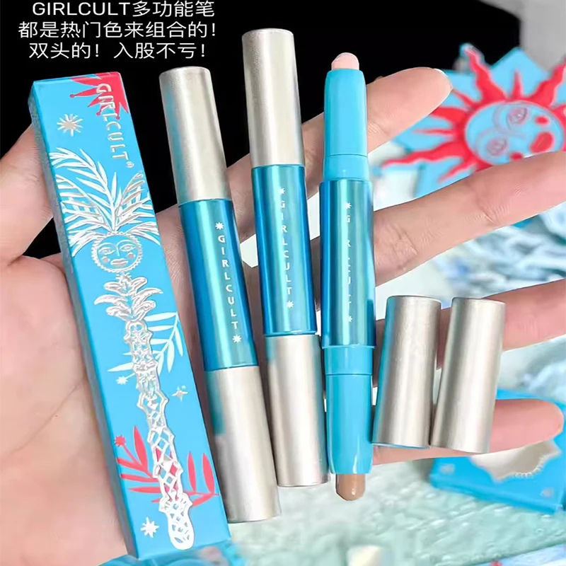 걸컬트 더블 헤드 립라이너 펜 멀티 유즈 스틱 블러쉬 립스틱 하이라이터 컨투어 누드 내추럴 롱래스팅 페이셜 메이크업