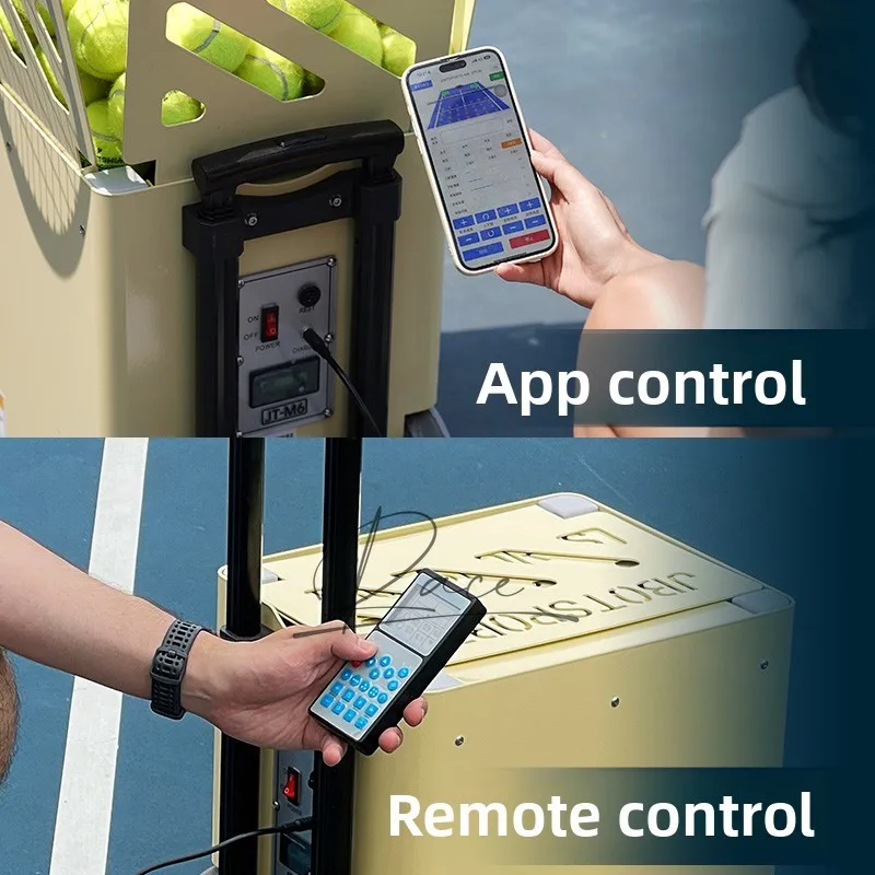 เครื่องยิงลูกเทนนิสอัตโนมัติอัจฉริยะ ขนาดกะทัดรัด พกพาสะดวก สำหรับฝึกซ้อมเดี่ยวและหลายคน