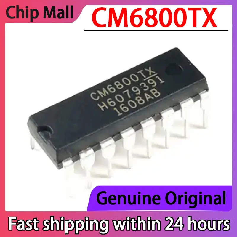 2PCS CM6800TX CM6800 DIP16 Brand New LCD Power Management IC Chip