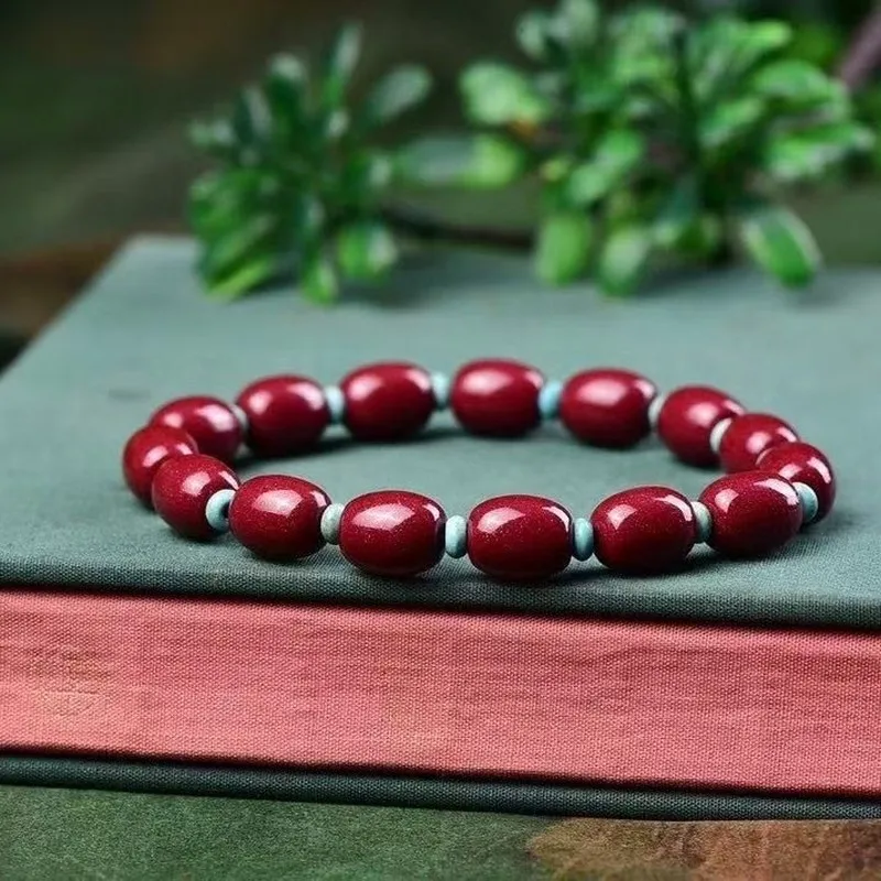 -Content Purple Gold Sand, High-Polish, Fire-Resistant, And Inspection-Approved Bucket Bead Bracelet