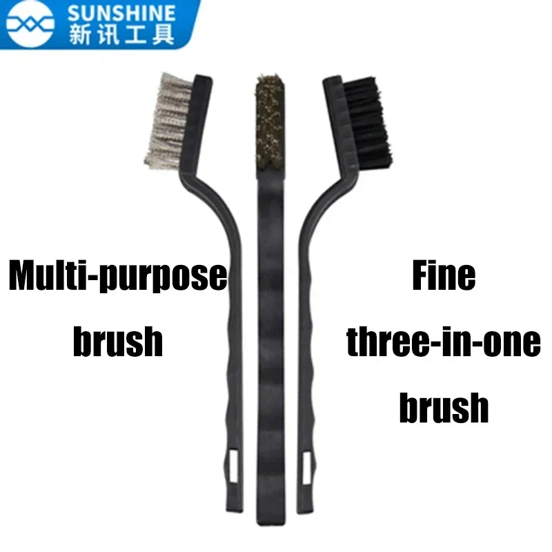 MECHANIC NC800 Nano Spong Reinigung Präzision Pinzette SS-046 3 In 1 IC Telefon Reparatur Reinigung Pinsel Reparatur Hand Werkzeuge Set – Detail 5