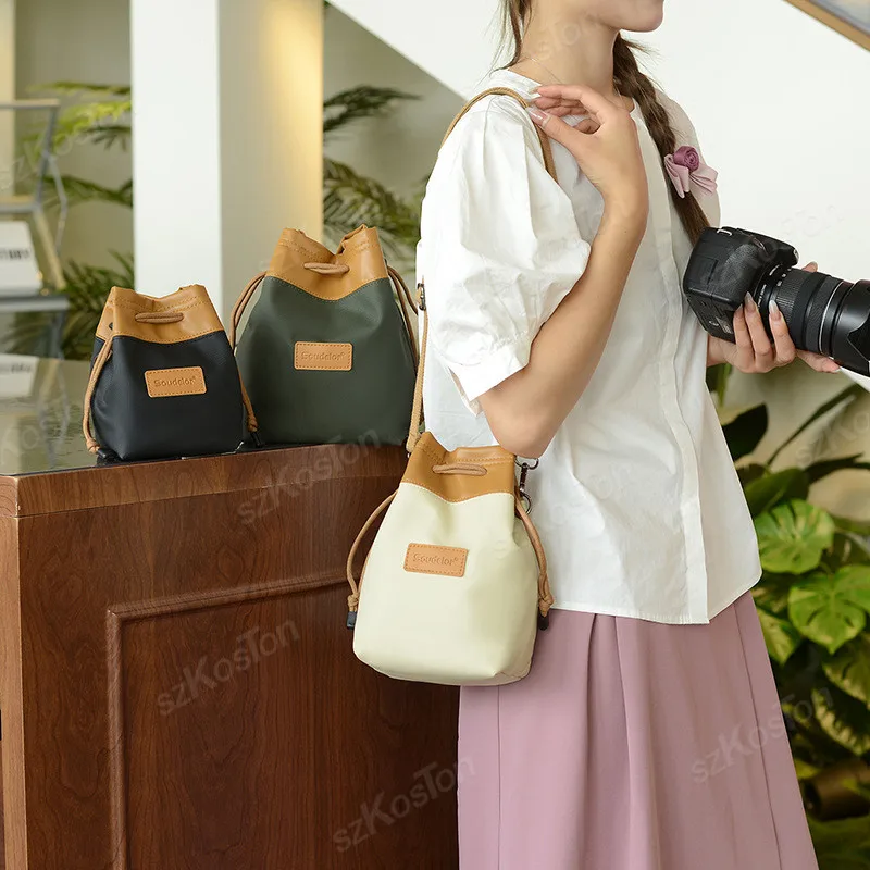 Portable Single Shoulder Camera Bag Carrying Travel Case Waterproof Photography DSLR Handbag For Canon Nikon Sony Fuji Panasonic