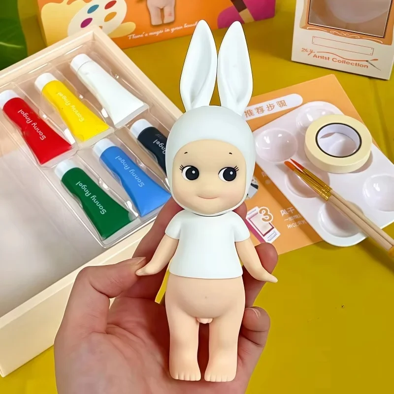 

New Selling Genuine Sonny Angel Japanese Diy Self Drawn Doll Set Trendy Play Blind Box Figurine Decoration Car Toy New Year Gift