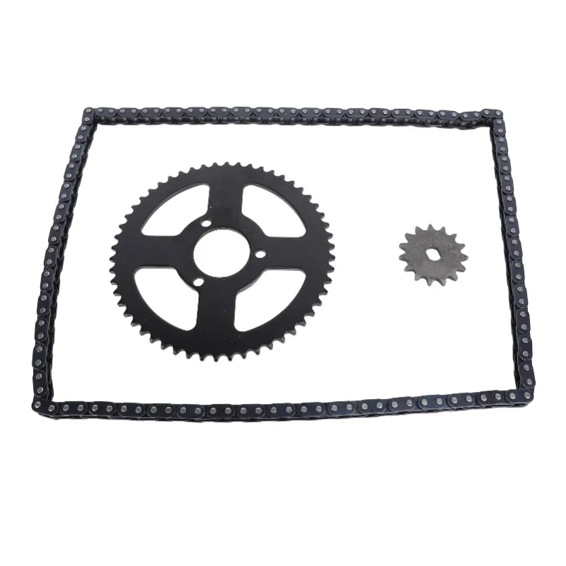 

T8F Front Rear Sprocket Chain Kit 35mm 54T Sprocket 15T 10mm H Hole Sprocket 120 Links Chain For Motorcycle